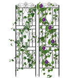 6 Panel Garden Border Trellis for Climbing Plants_0