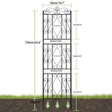 6 Panel Garden Border Trellis for Climbing Plants_6