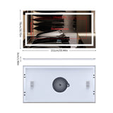 COMFEYA Bluetooth LED Full Length Bathroom Mirror High End Time Display with Illuminated Lights_9