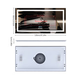 COMFEYA Bluetooth LED Full Length Bathroom Mirror High End Time Display with Illuminated Lights_6