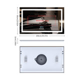 COMFEYA Bluetooth LED Full Length Bathroom Mirror High End Time Display with Illuminated Lights_8