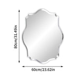 COMFEYA Asymmetrical Frameless Wall Mirror with Beveled Edge_6