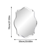 COMFEYA Asymmetrical Frameless Wall Mirror with Beveled Edge_7