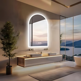 COMFEYA Chic Backlit Bathroom Vanity Mirror with Time and Temperature Display_6