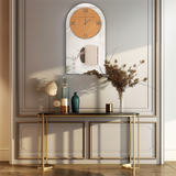 COMFEYA Modern Silver Mirror Wall Clock_0