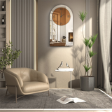 COMFEYA Modern Silver Mirror Wall Clock_1