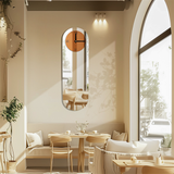 COMFEYA Modern Silver Mirror Wall Clock_6