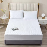 COMFEYA  Luxury Fitted Quilted Cotton Cover Mattress Protector Topper