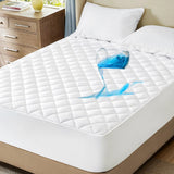 COMFEYA  Luxury Fitted Quilted Cotton Cover Mattress Protector Topper