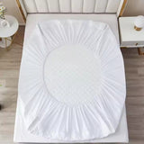 COMFEYA  Luxury Fitted Quilted Cotton Cover Mattress Protector Topper