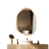 COMFEYA Unique Frameless Mirror LED Light Bathroom Mirror Wall Mounted Backlit Vanity Mirror Designed with Touch Sensors Dimmable Defog