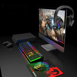 SUPREMTEK 4-IN-1 Gaming Keyboard Mouse Headset and Mouse Pad Combo