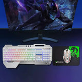 SUPREMTEK RGB LED Backlit Wireless Gaming Keyboard Mouse Set