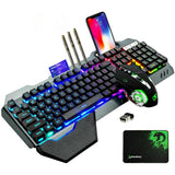 SUPREMTEK RGB LED Backlit Wireless Gaming Keyboard Mouse Set