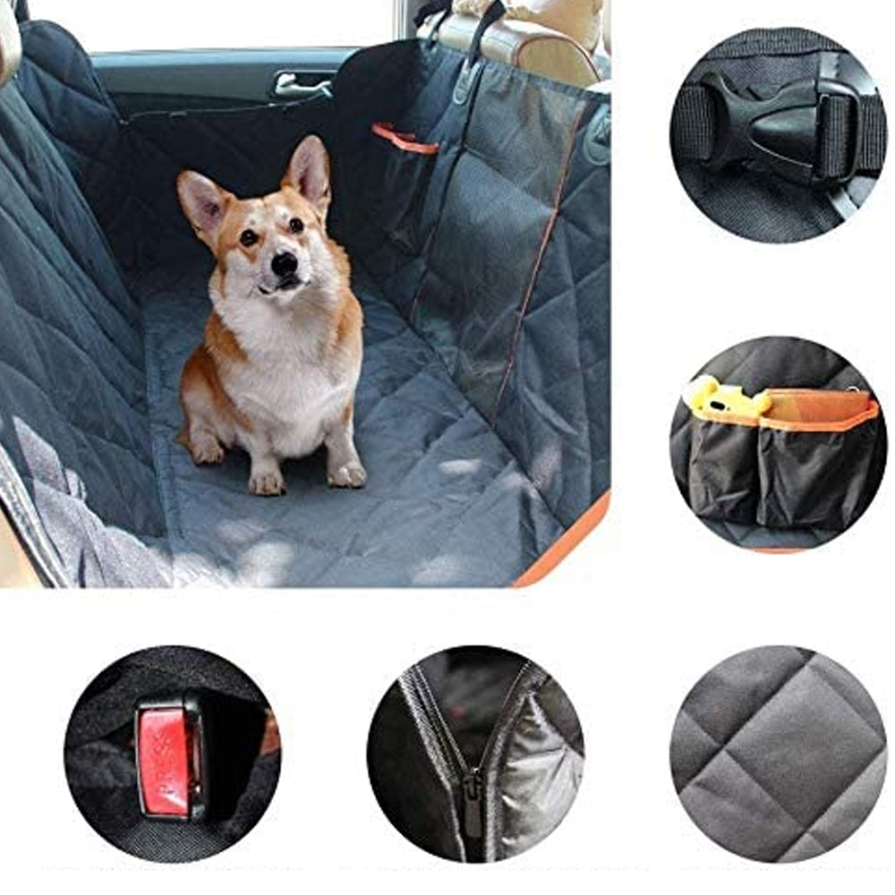 Waterproof Car Seat Protector and Pet Back Seat Hammock_8