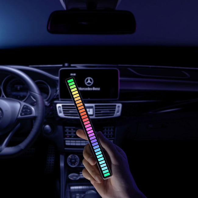 RGB Activated Music Rhythm LED Light Strip Lamp Sound Control -USB Rechargeable_5