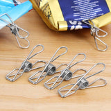 60pcs Stainless Steel Clothes Pegs Windproof Sealing Clamp_11