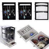 Acrylic Jewelry Storage Box Portable Dustproof Full Clear Display_12