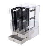 Acrylic Jewelry Storage Box Portable Dustproof Full Clear Display_0