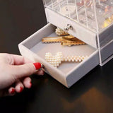 Acrylic Jewelry Storage Box Portable Dustproof Full Clear Display_3