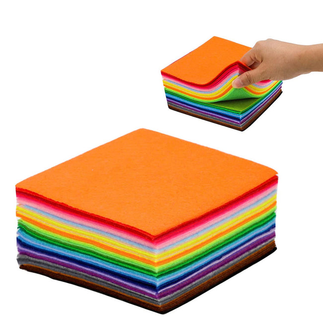 80pcs Squares Non-Woven Felt Fabric Sheets for DIY Handcrafting_6
