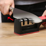 3 Levels Multipurpose Manual Kitchen Knife Sharpening Tool_9