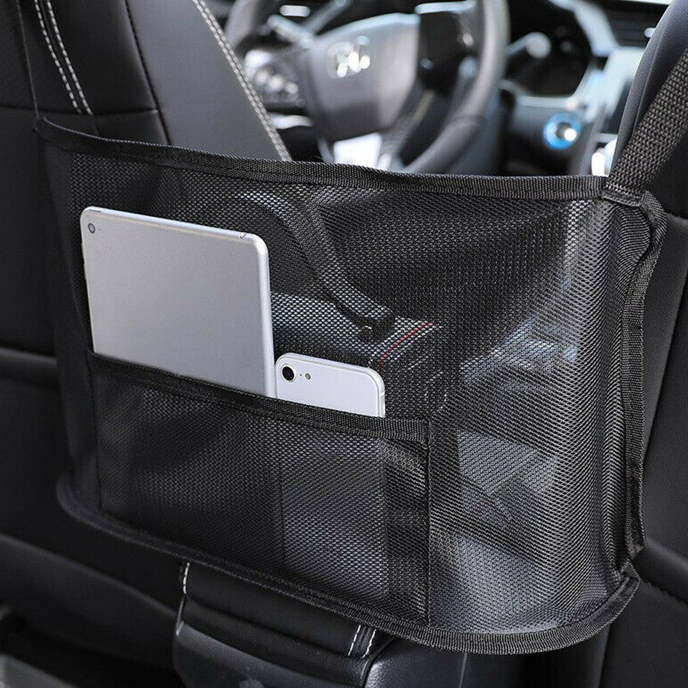 Mesh Handbag Holder and Car Storage Seat Gap Organizer_2