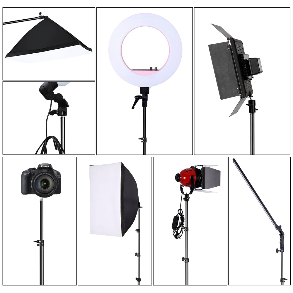 1.8M Portable Photography Light Stand Reverse Foldable Camera Studio_6