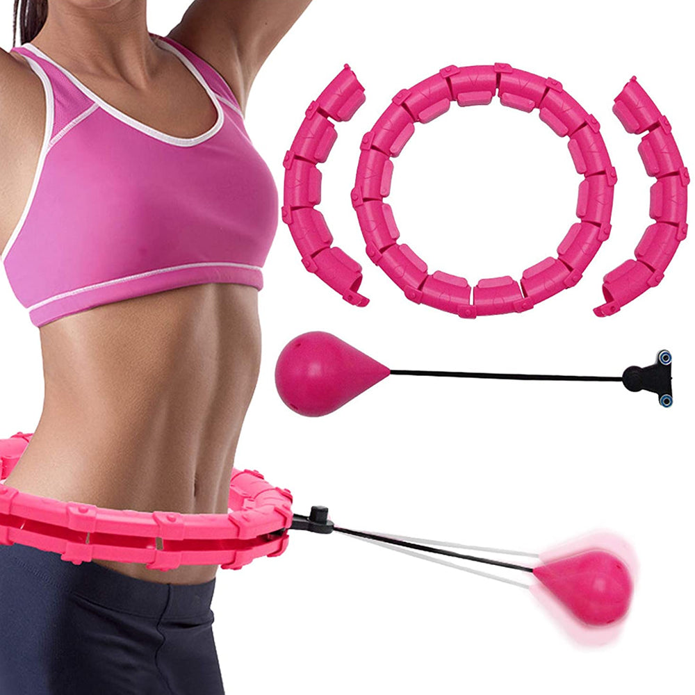 24 Knots Fitness Smart Hula Hoop Detachable Weighted Hoops_2