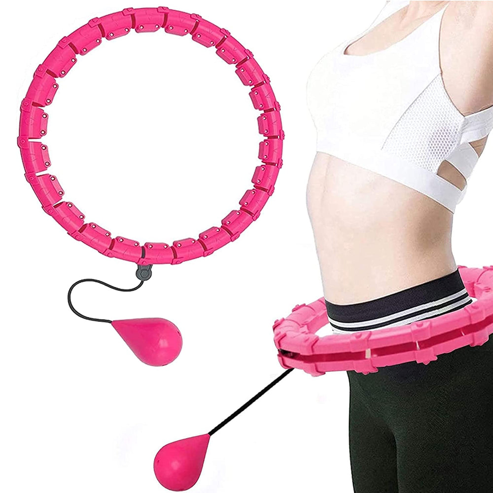 24 Knots Fitness Smart Hula Hoop Detachable Weighted Hoops_3