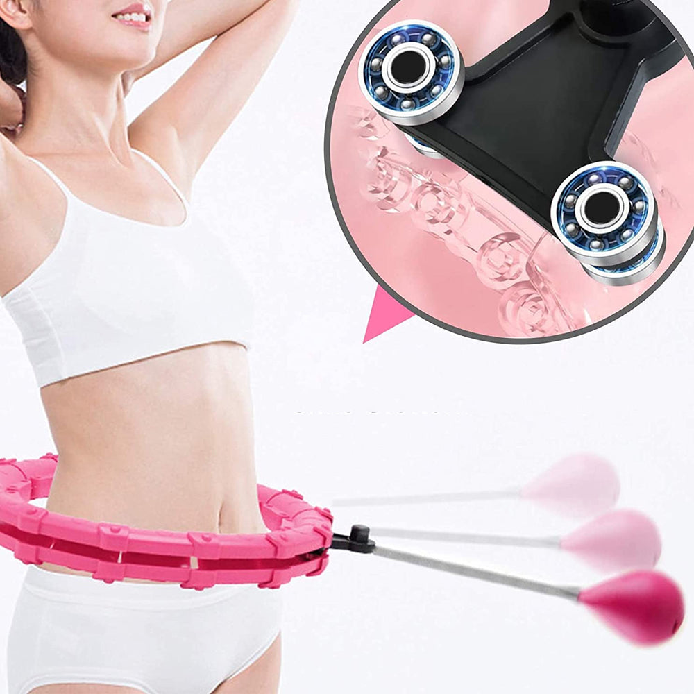 24 Knots Fitness Smart Hula Hoop Detachable Weighted Hoops_7