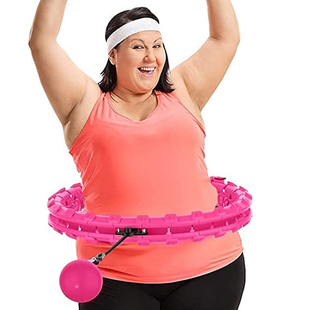 24 Knots Fitness Smart Hula Hoop Detachable Weighted Hoops_5