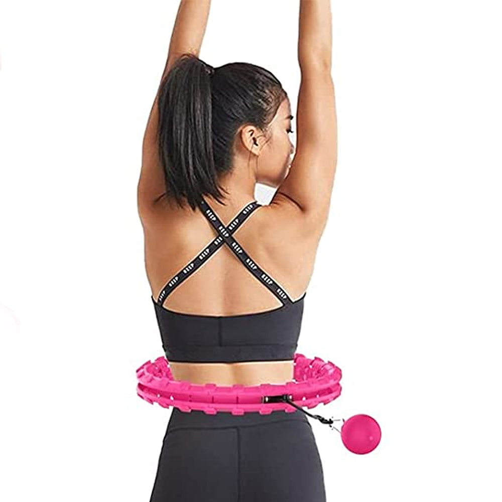 24 Knots Fitness Smart Hula Hoop Detachable Weighted Hoops_4