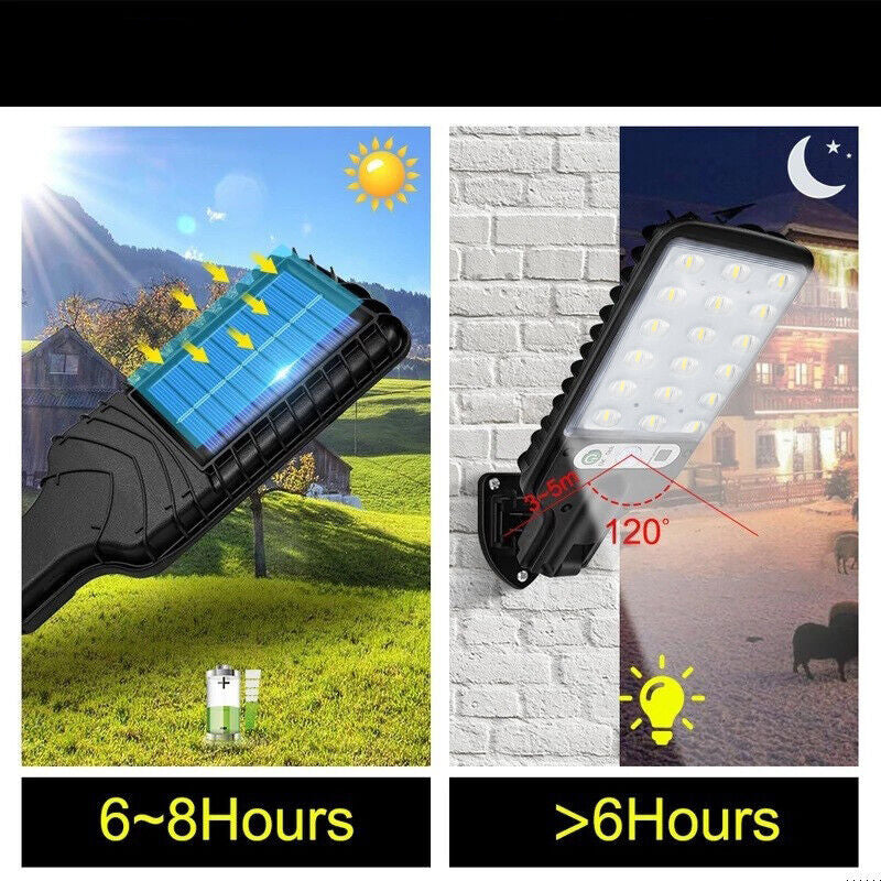 2 Pcs LED Motion Sensor Security Flood Light- Solar Powered_6
