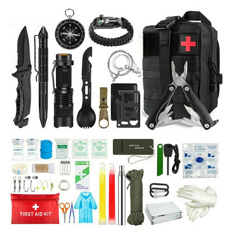 Tactical Emergency Survival Tool Kit for Outdoor Camping Hiking_0