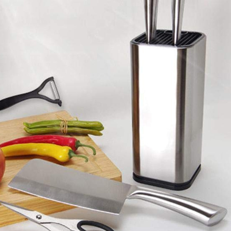 Universal Knife Block Kitchen Stainless Steel Knives Storage Stand_8