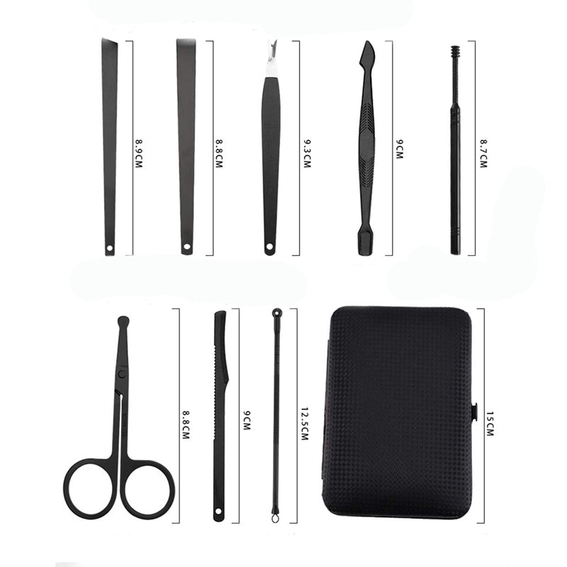18pcs Nail Clippers Manicure Set Tools Pedicure Trimming Grooming Tool Kit_13