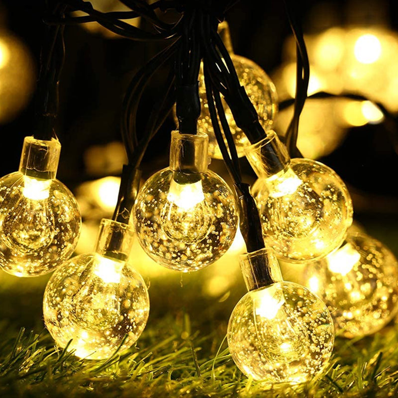 50/100/200 LED Globe String Lights Outdoor Fairy Lights- Solar Powered_5