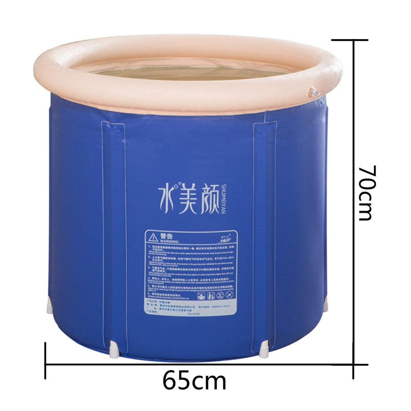 Foldable Large-Capacity Portable Bathtub PVC Bathing Water Tub_1