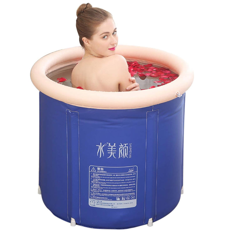 Foldable Large-Capacity Portable Bathtub PVC Bathing Water Tub_3
