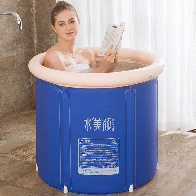 Foldable Large-Capacity Portable Bathtub PVC Bathing Water Tub_4