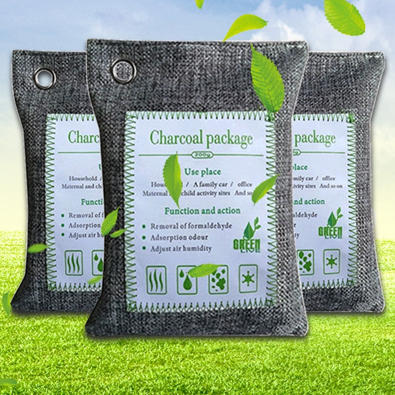 5Pcs 200g Air Purifying Bags Activated Bamboo Charcoal Bags for Home Car Shoes_10
