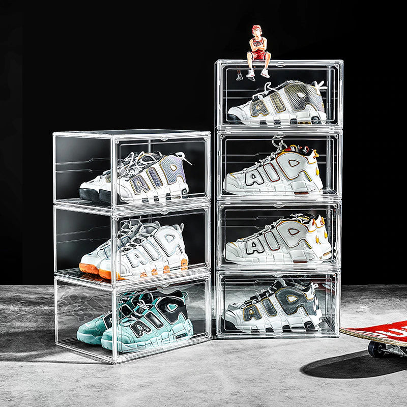 1/3 pcs Clear Acrylic Stackable Premium Shoe Display and Organizer_3