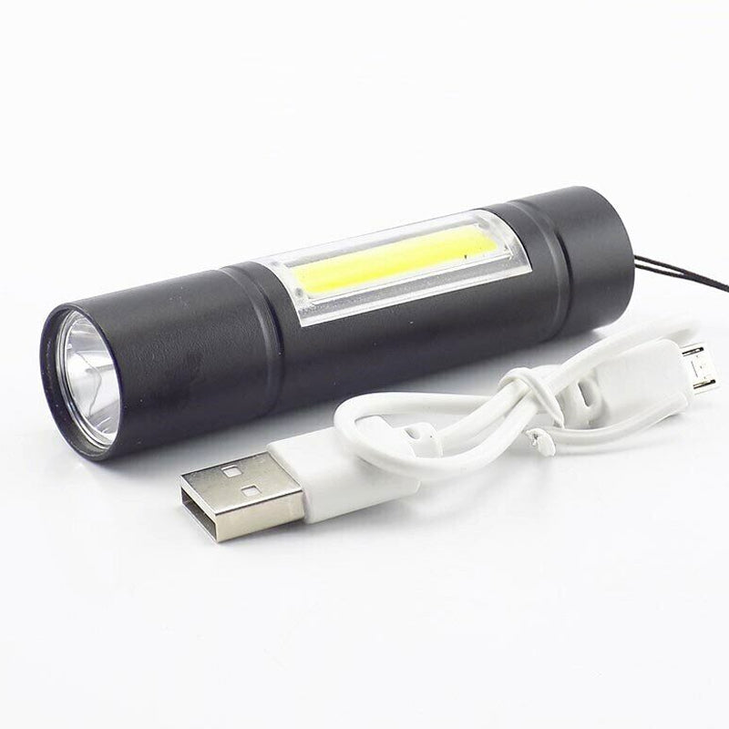 Super Bright Camping Torch Lamp COB Mini LED Flashlight USB Charging_2
