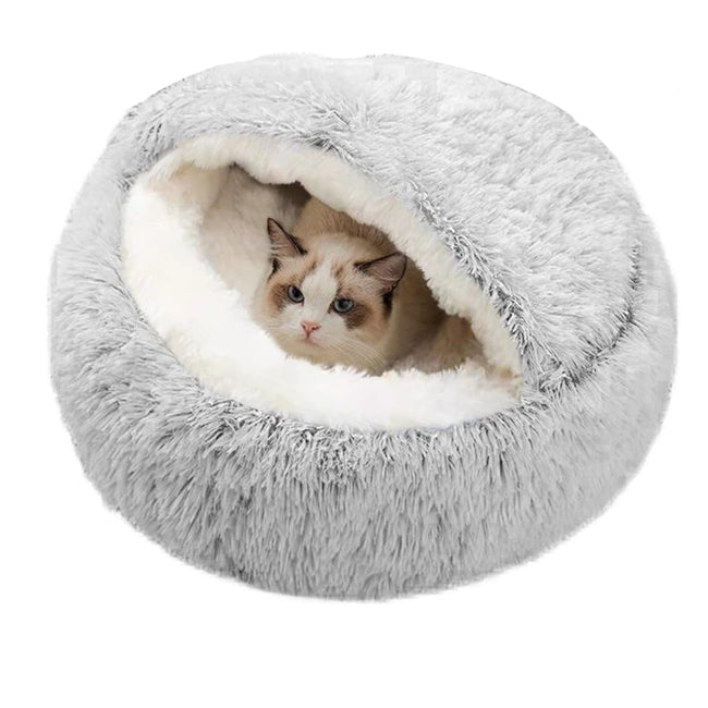 PETSWOL Cozy Burrowing Cave Pet Bed for Dogs and Cats_1