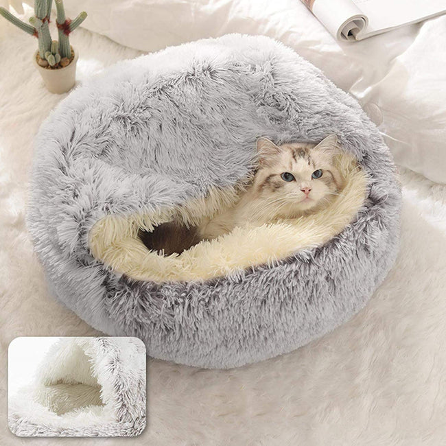 PETSWOL Cozy Burrowing Cave Pet Bed for Dogs and Cats_9