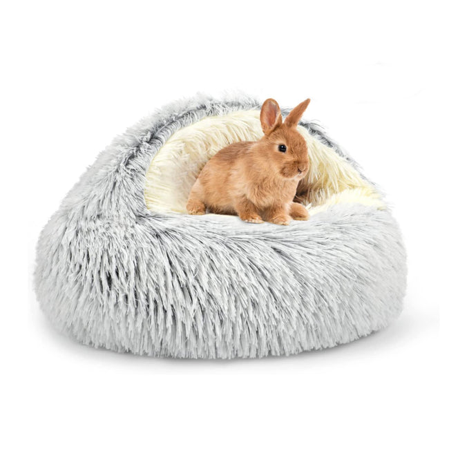PETSWOL Cozy Burrowing Cave Pet Bed for Dogs and Cats_4