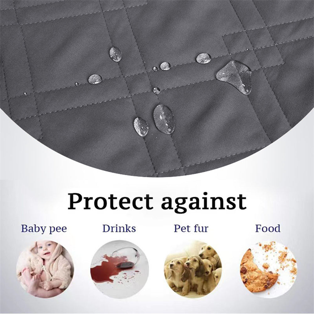 PETSWOL Waterproof Dog Bed Cover and Pet Blanket for Furniture, Bed, Couch, and Sofa-Gery_4