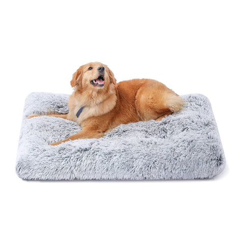 PETSWOL Plush and Cozy Pet Mat for Ultimate Comfort and Warmth-Light Grey_1