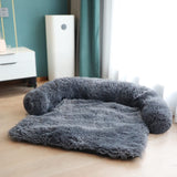 PETSWOL Calming Pet Bed - Fluffy Plush Dog Mat for Comfort and Furniture Protection_5